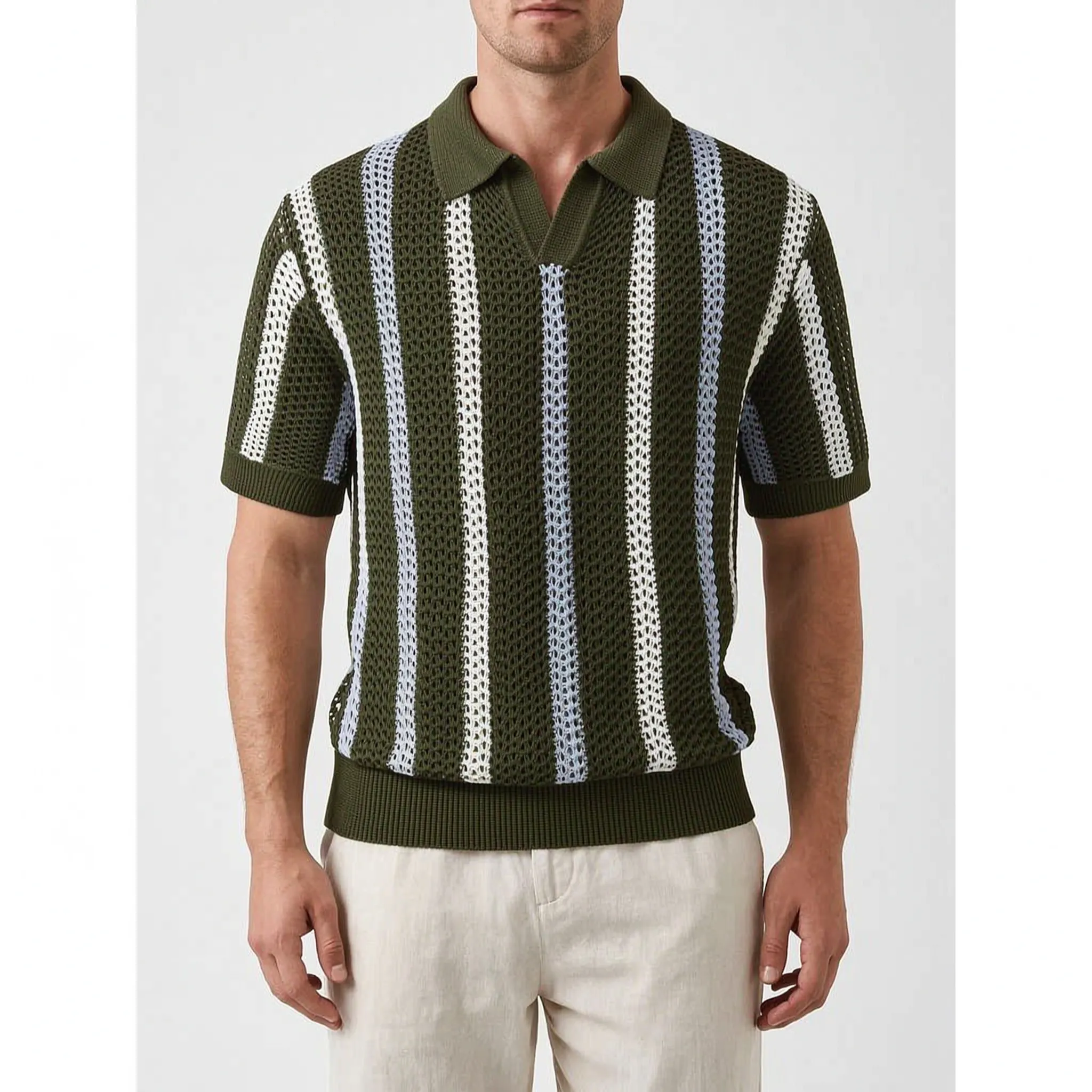 KnitHaven  - Open-Knit Casual Matching Set Warm Weather Styling