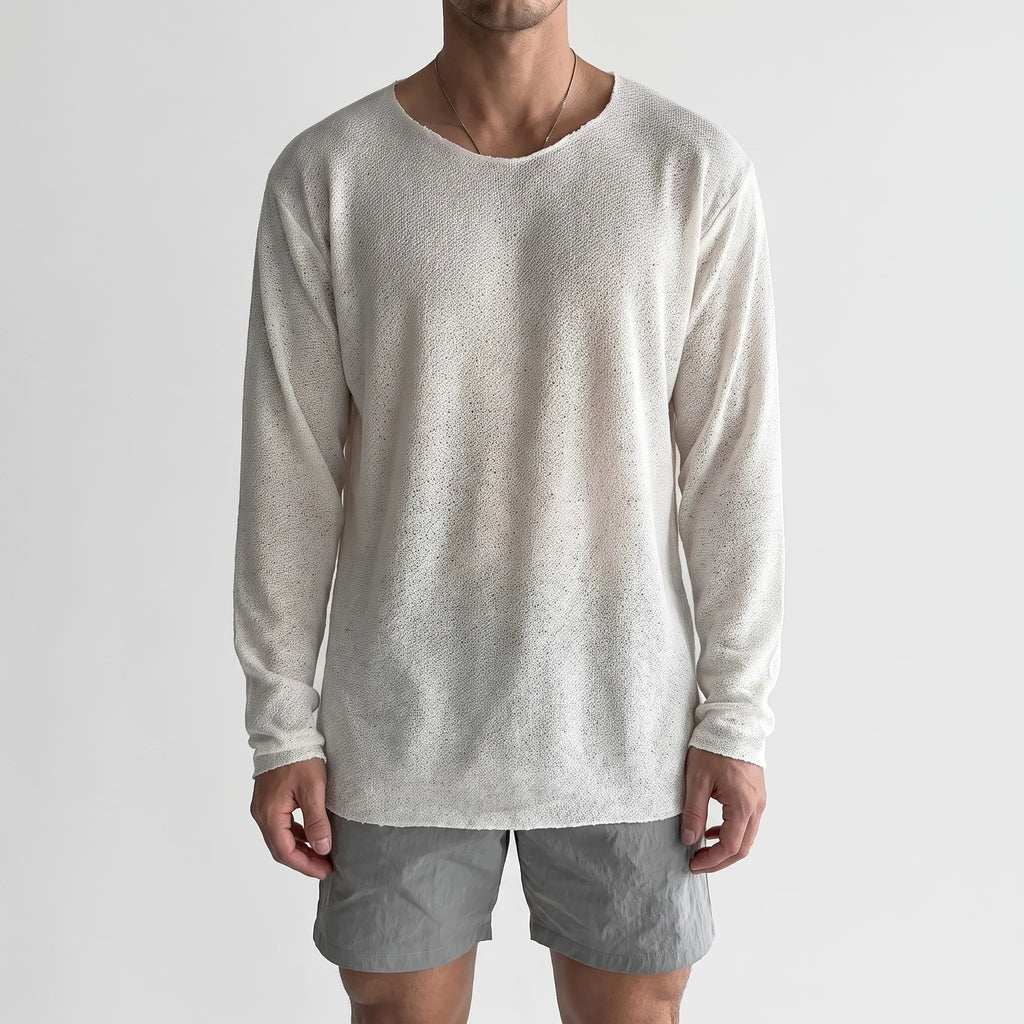 KnitVibe  - Lightweight Men's Knit Shirt Casual Outings
