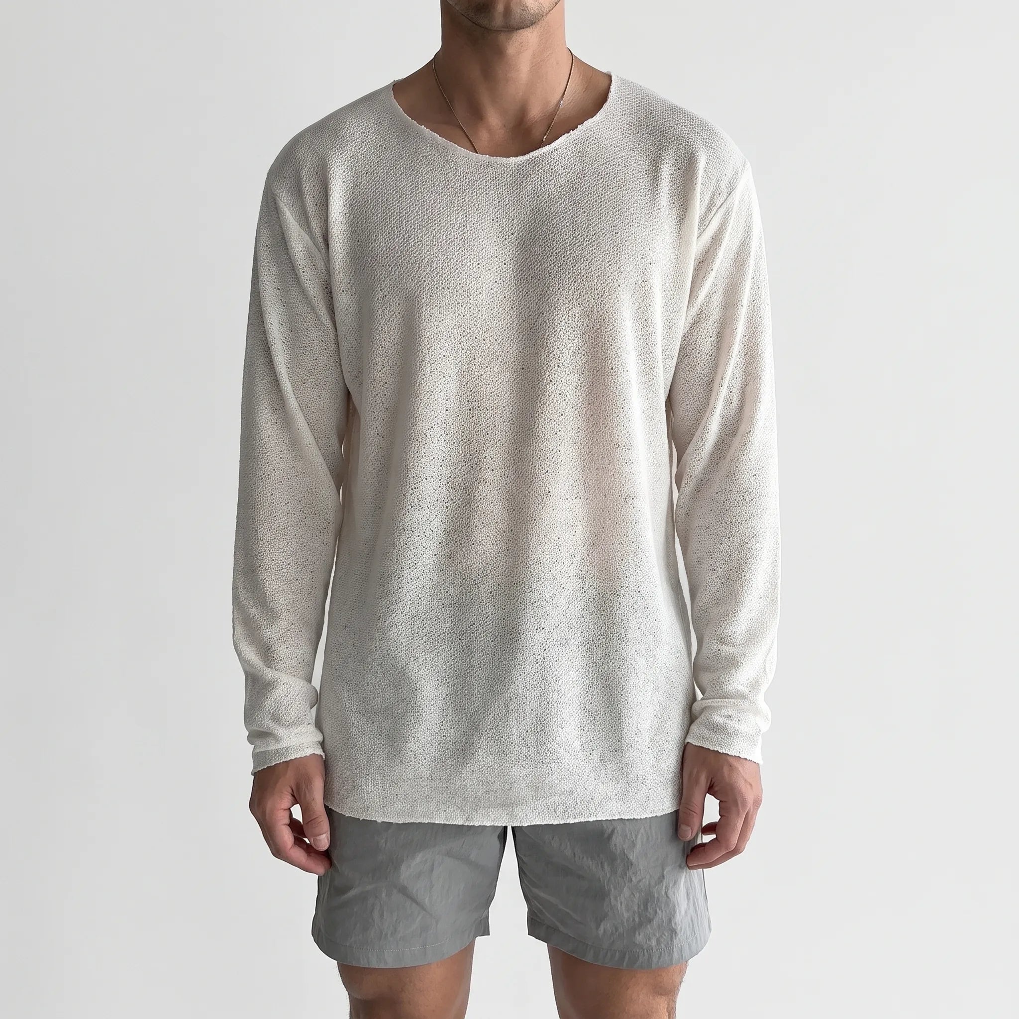KnitVibe  - Lightweight Men's Knit Shirt Casual Outings