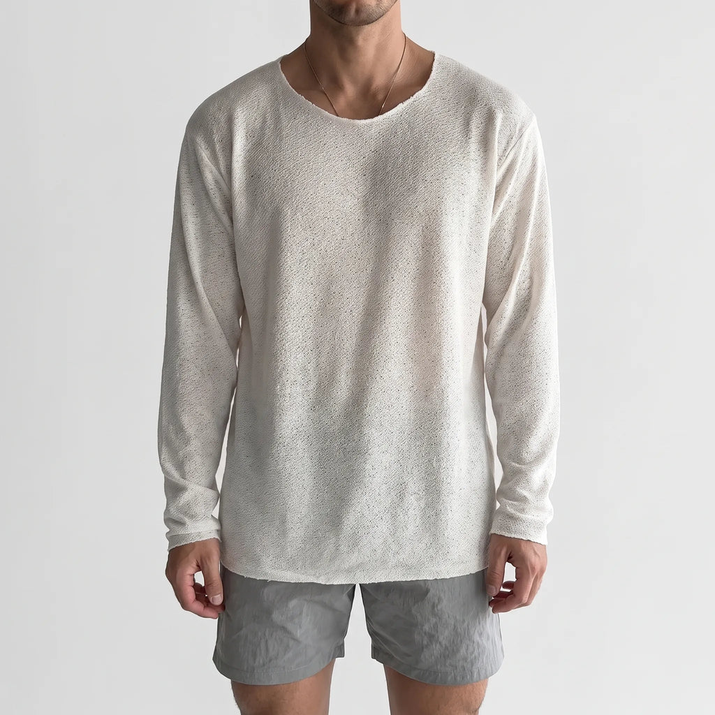 KnitVibe  - Lightweight Men's Knit Shirt Casual Outings