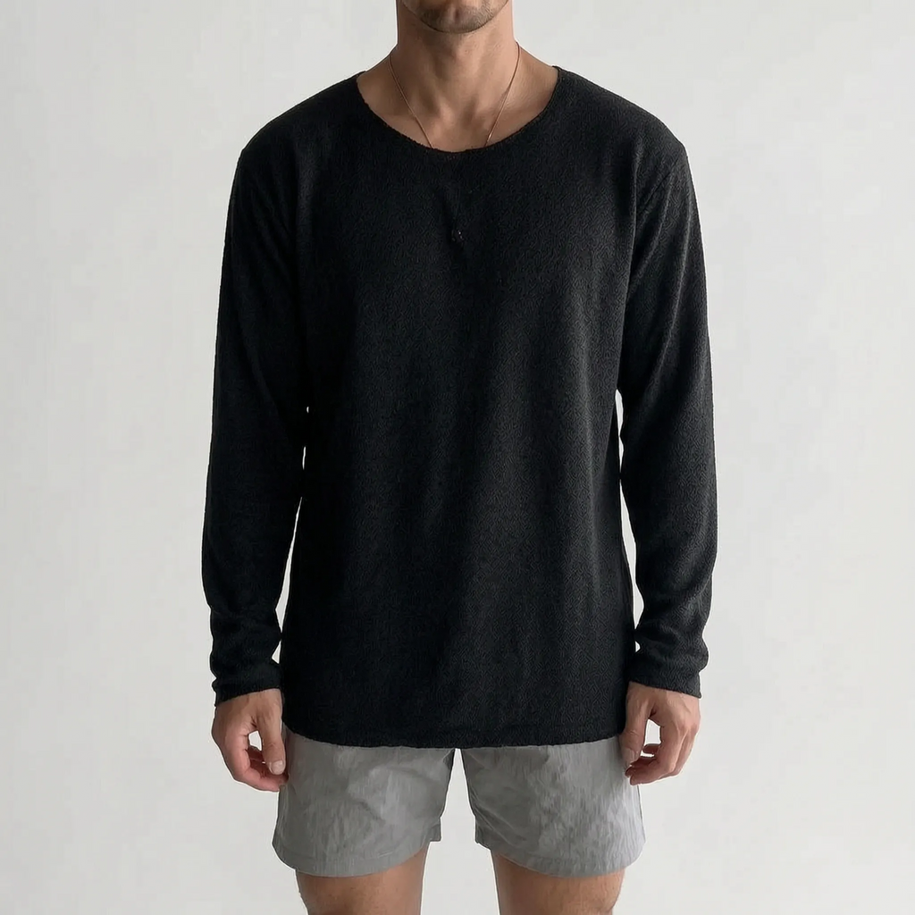 KnitVibe  - Lightweight Men's Knit Shirt Casual Outings