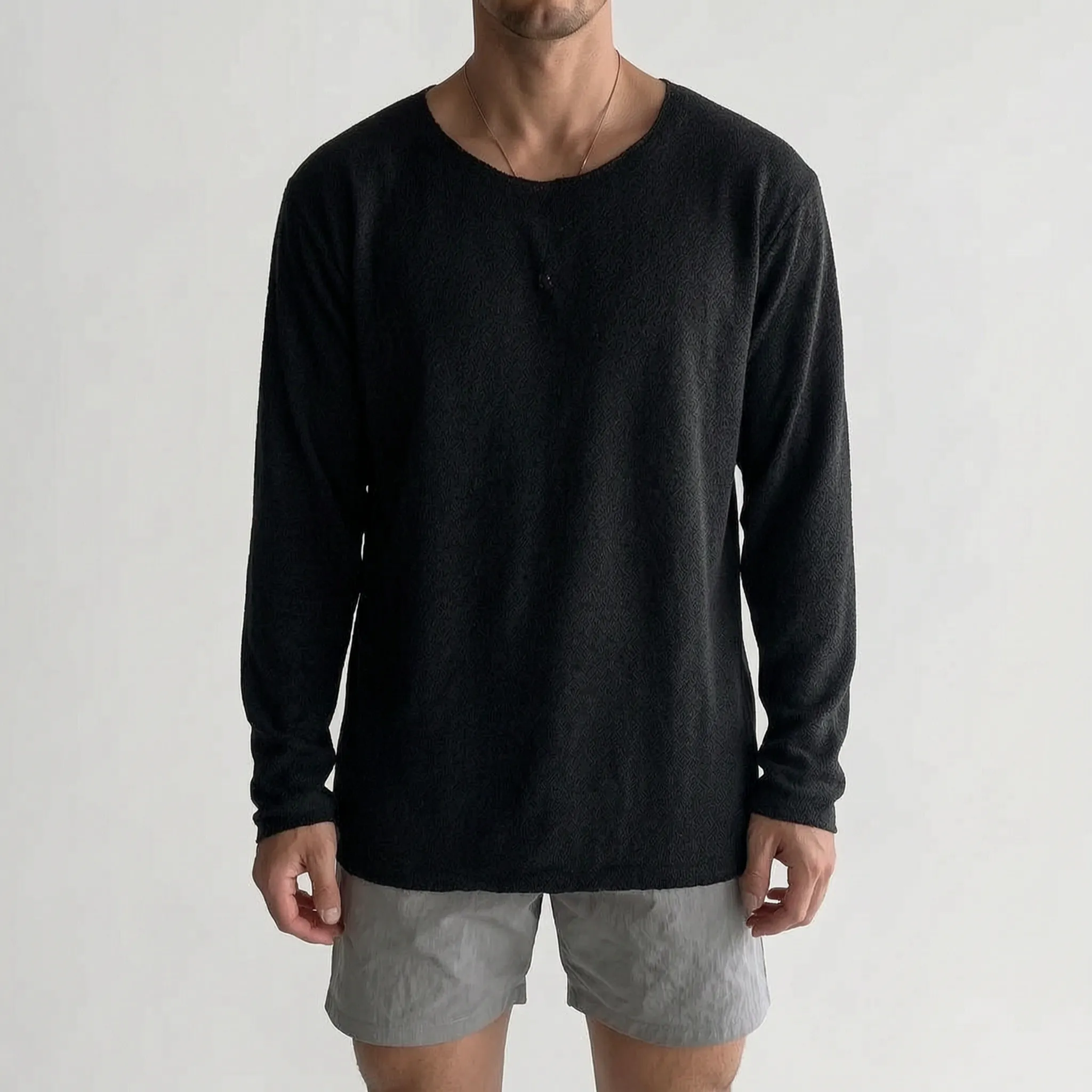 KnitVibe  - Lightweight Men's Knit Shirt Casual Outings