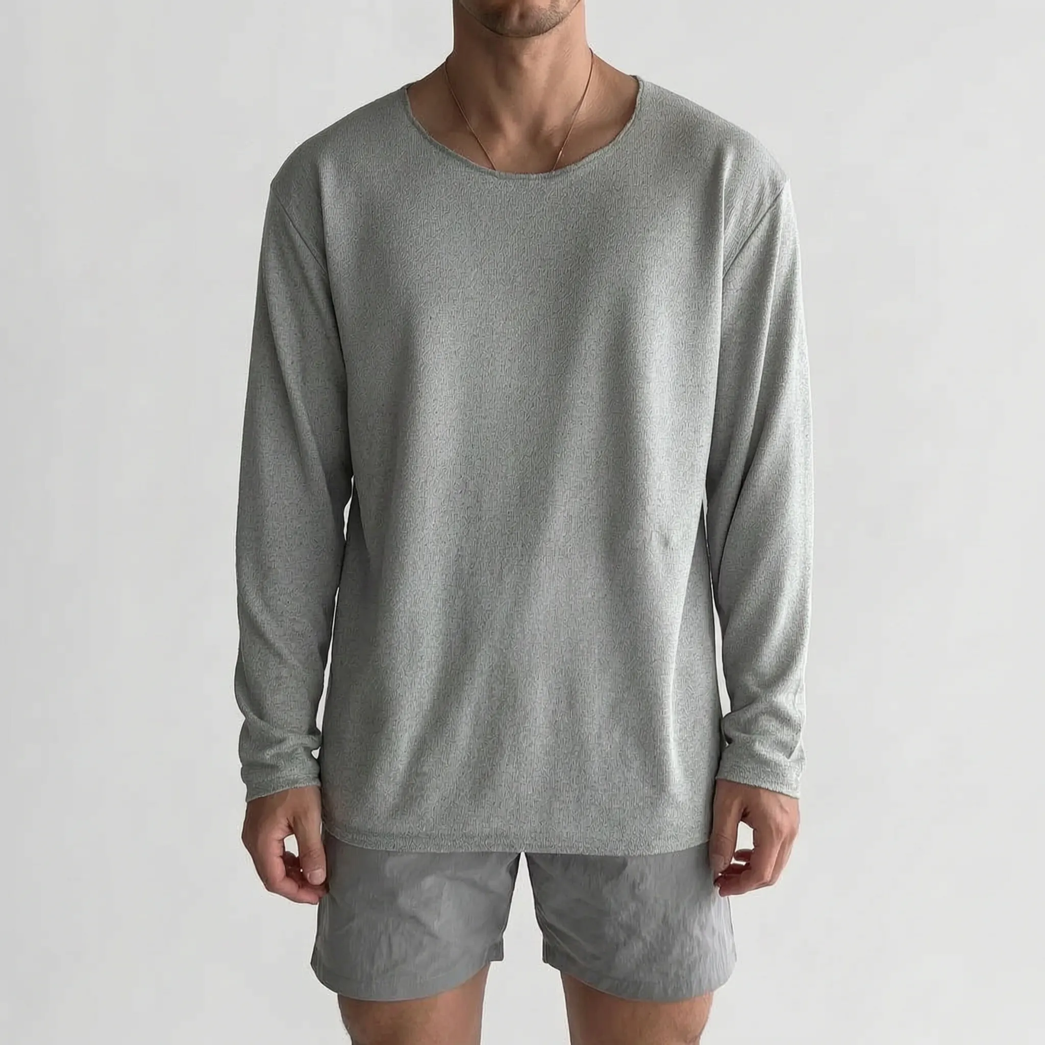KnitVibe  - Lightweight Men's Knit Shirt Casual Outings