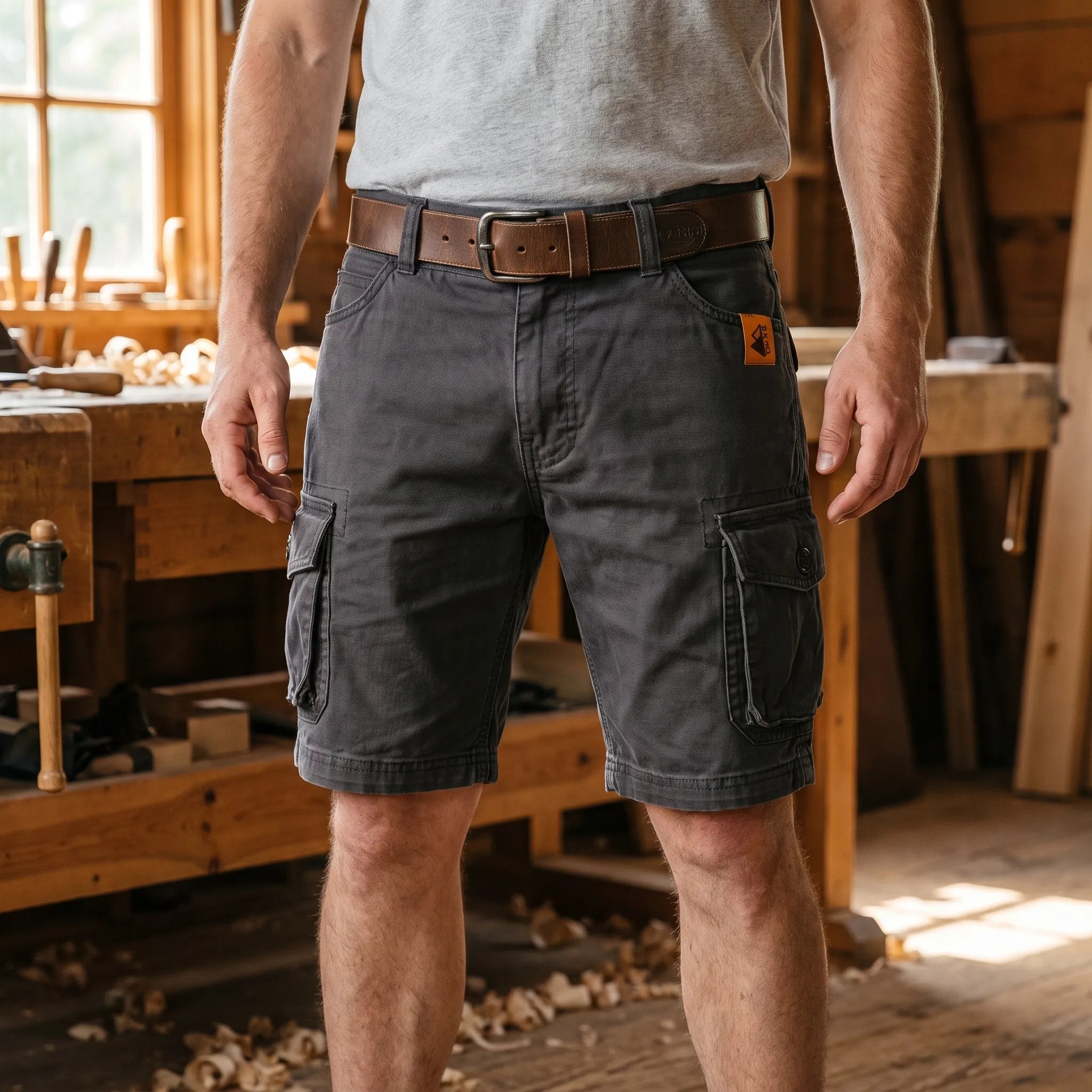 Kordax  - Workwear-Inspired Mens Cargo Shorts Carrying Daily Essentials