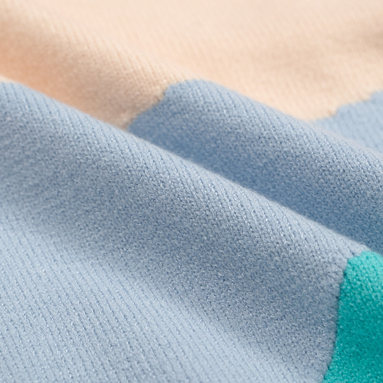 Men's pastel colorblock knit polo shirt with button front