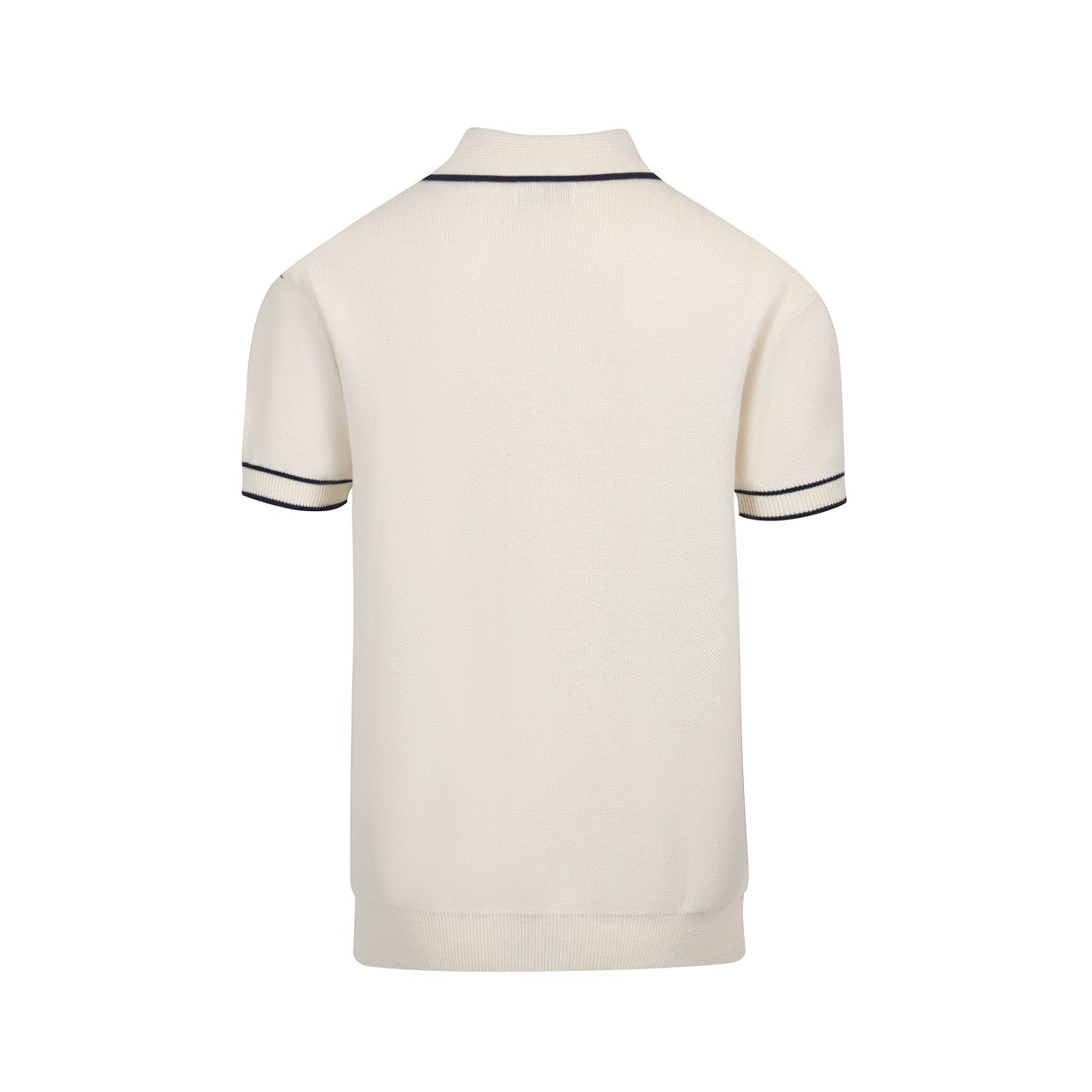 Men's safari jacquard polo shirt with elephant and palm tree motifs