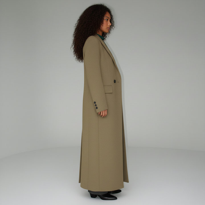 Women's Long Structured Tailored Coat
