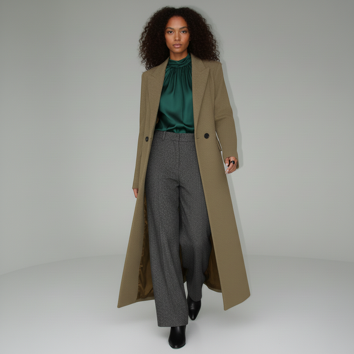 Women's Long Structured Tailored Coat
