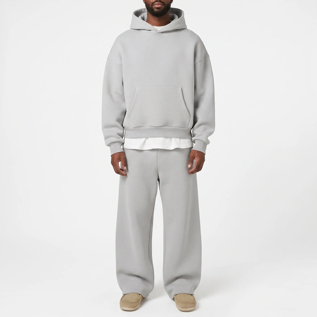 Louxis  - Relaxed Fit Matching Mens Tracksuit Set Relaxing At Home