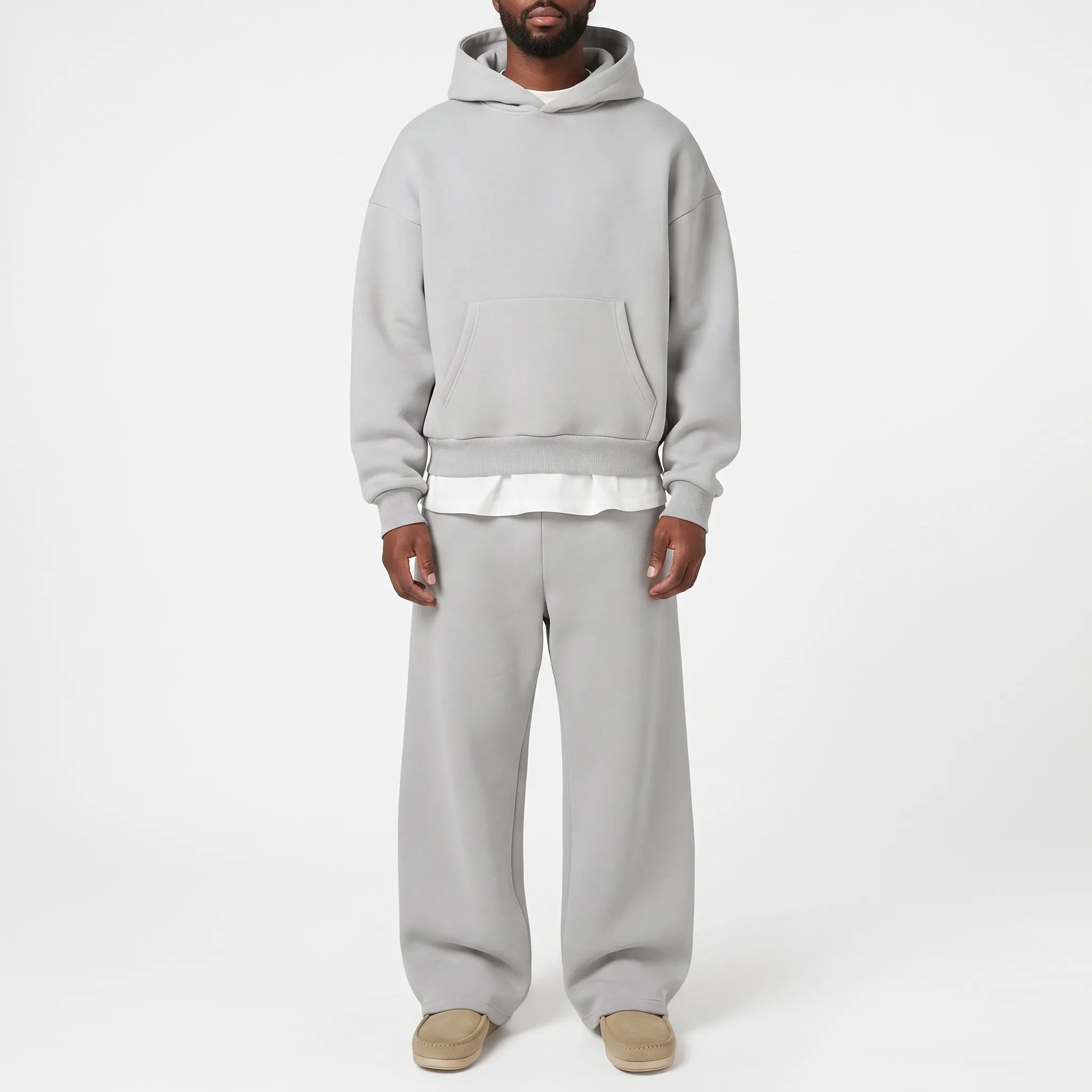 Louxis  - Relaxed Fit Matching Mens Tracksuit Set Relaxing At Home