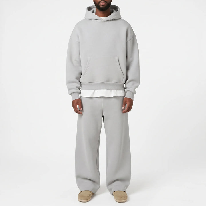 Louxis  - Relaxed Fit Matching Mens Tracksuit Set Relaxing At Home