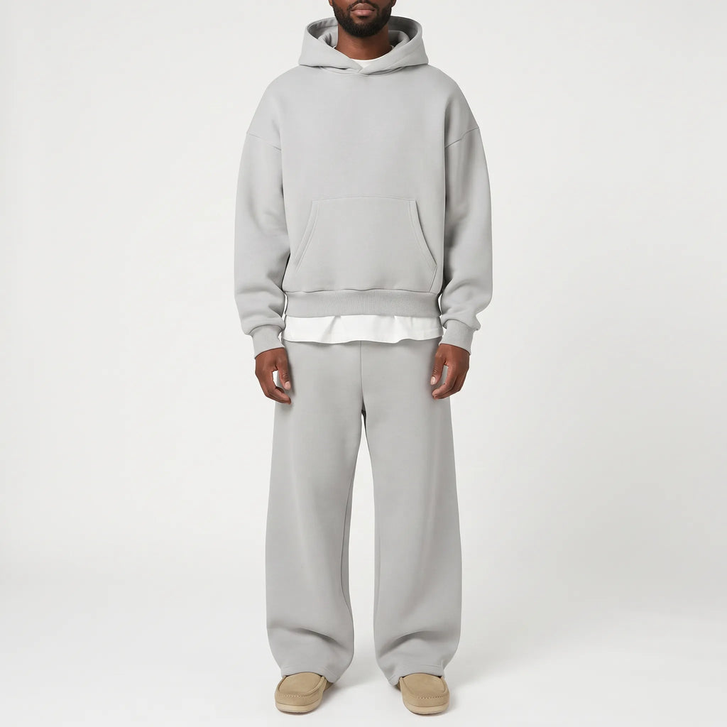 Louxis  - Relaxed Fit Matching Mens Tracksuit Set Relaxing At Home