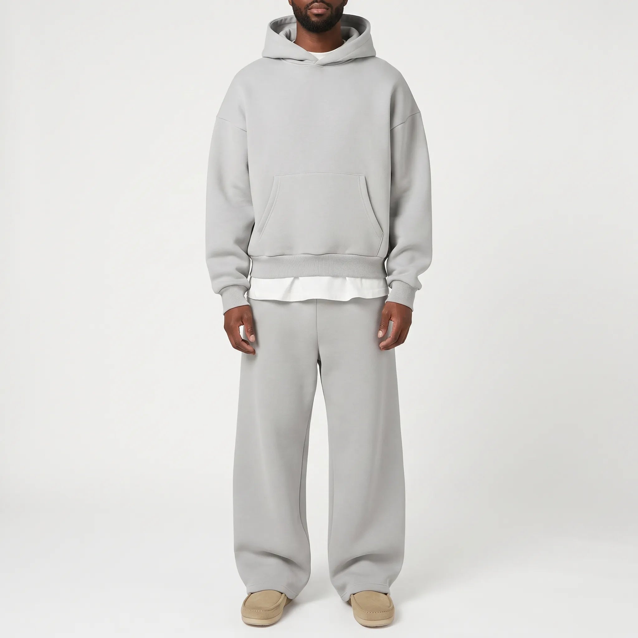 Louxis  - Relaxed Fit Matching Mens Tracksuit Set Relaxing At Home