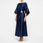 LuminaDrape  - Draped Long Evening Dress Formal Events