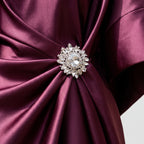LuminaDrape  - Draped Long Evening Dress Formal Events
