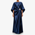 LuminaDrape  - Draped Long Evening Dress Formal Events