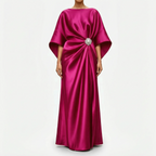 LuminaDrape  - Draped Long Evening Dress Formal Events