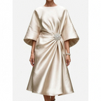 LuminaDrape  - Draped Long Evening Dress Formal Events