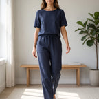 LuminaSet  - Womens Two Piece Pant Set Relaxed Daily Wear