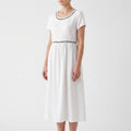 Luminara  - Short Sleeve Lace Midi Dress Summer Holidays