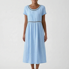 Luminara  - Short Sleeve Lace Midi Dress Summer Holidays