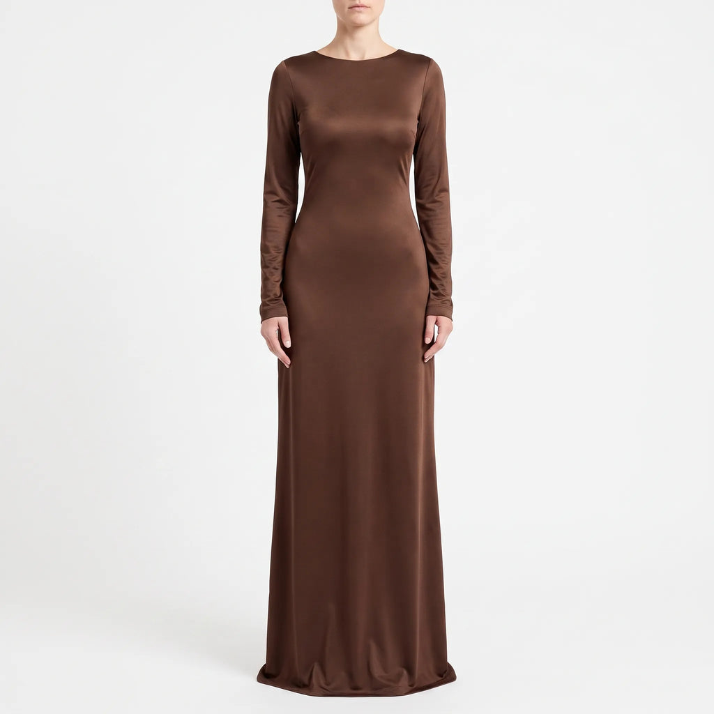Luminia  - Long Sleeve Maxi Dress Attending Formal Events