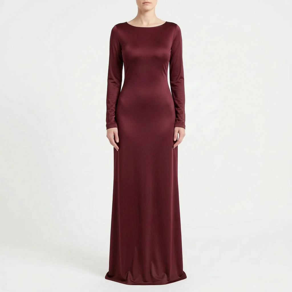 Luminia  - Long Sleeve Maxi Dress Attending Formal Events