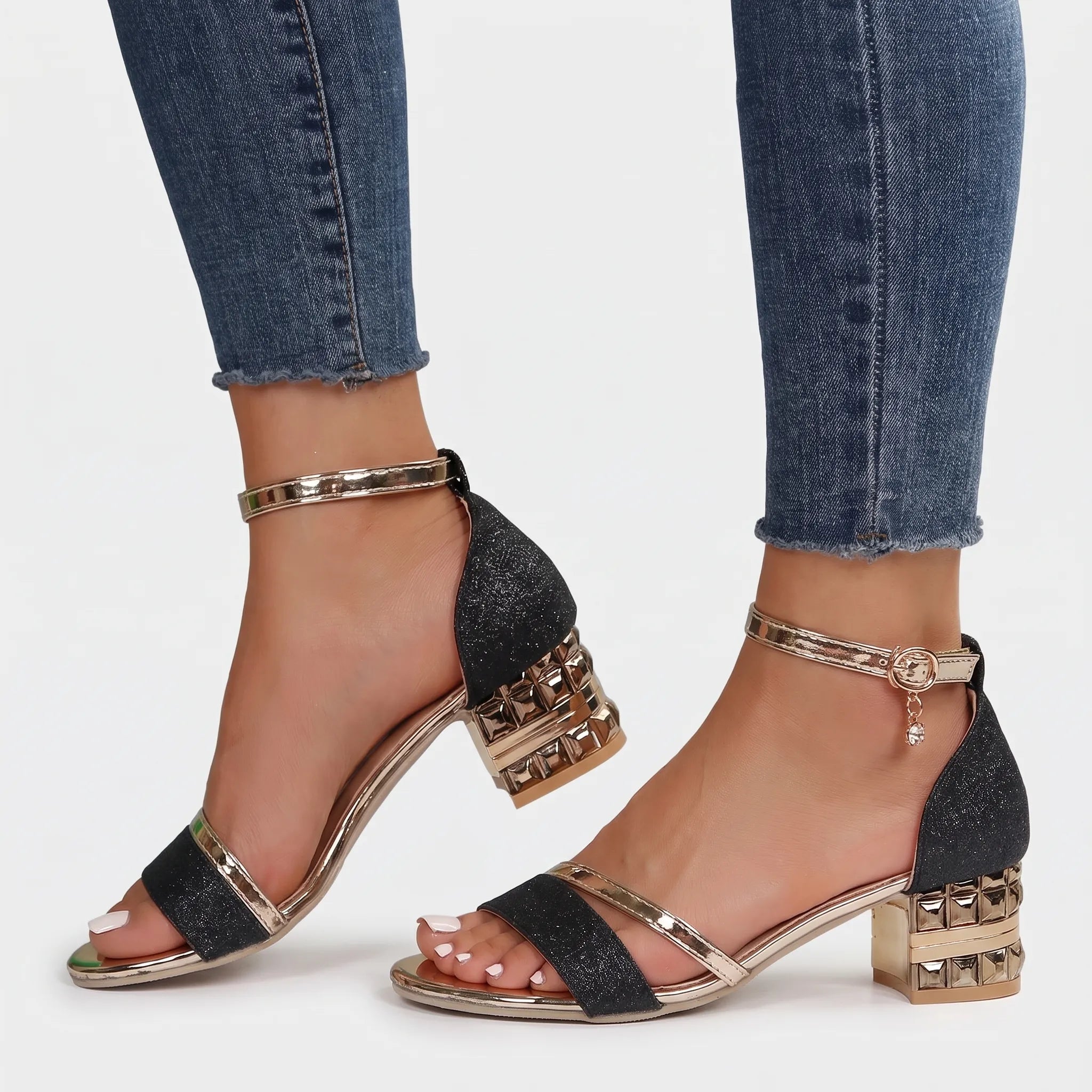 Luminis  - Supportive Block Heel Sandals Evening Events