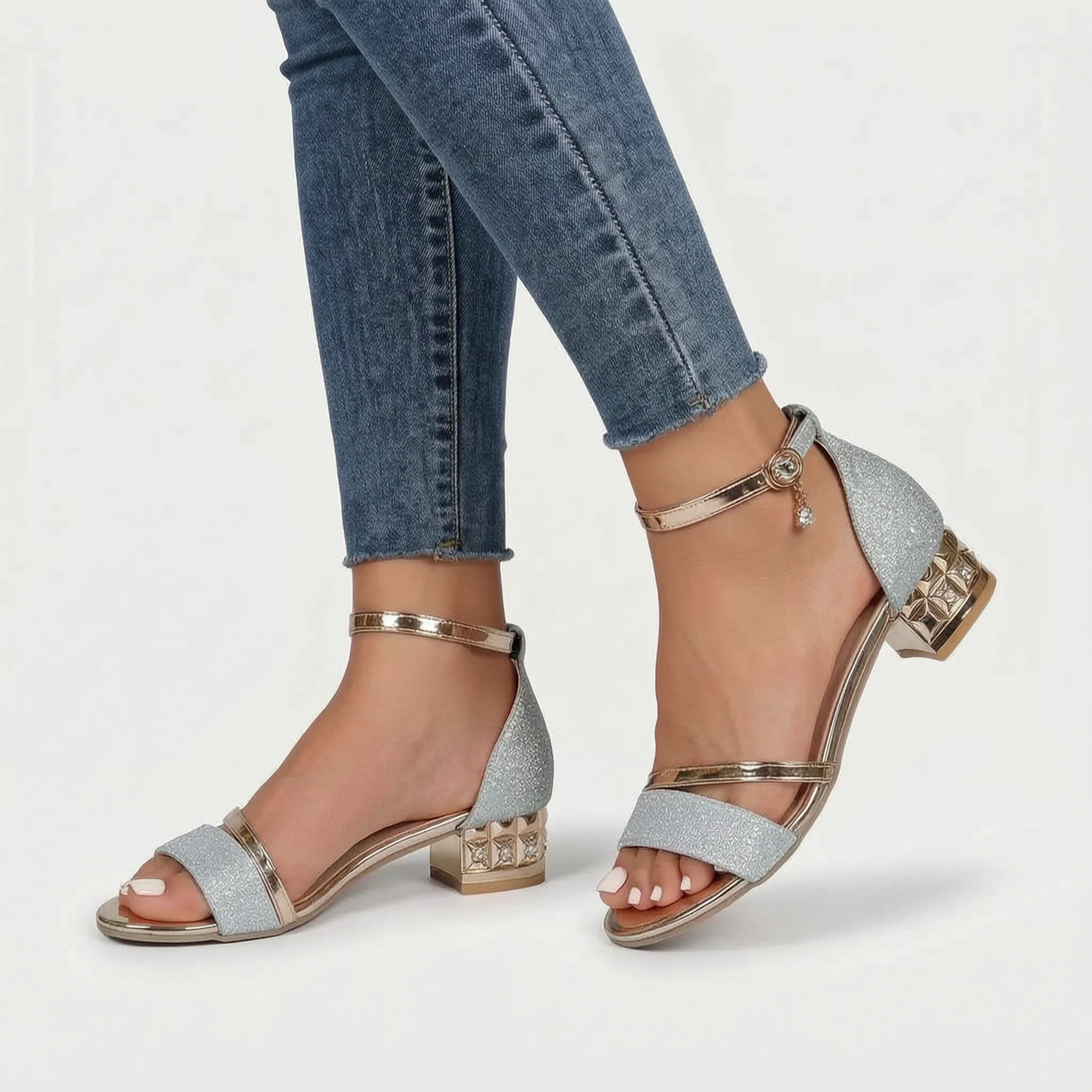 Luminis  - Supportive Block Heel Sandals Evening Events