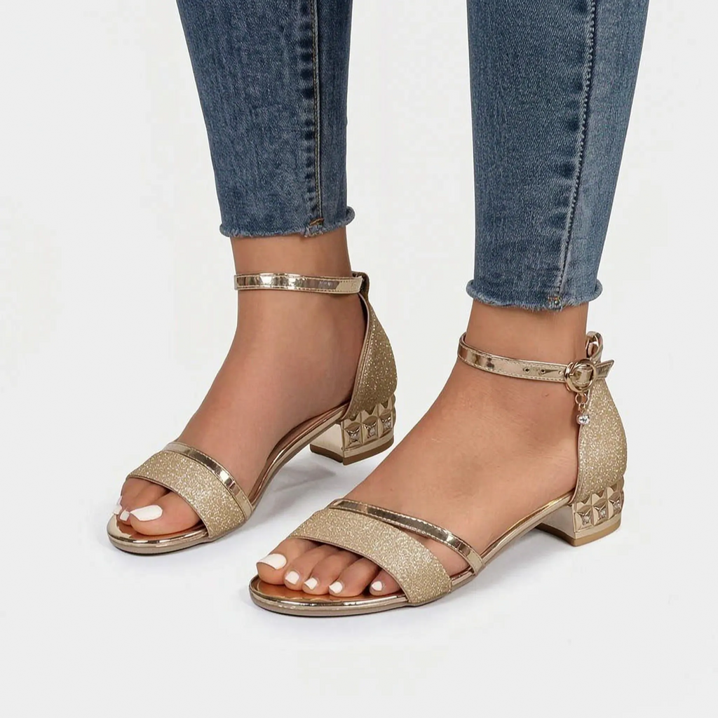 Luminis  - Supportive Block Heel Sandals Evening Events