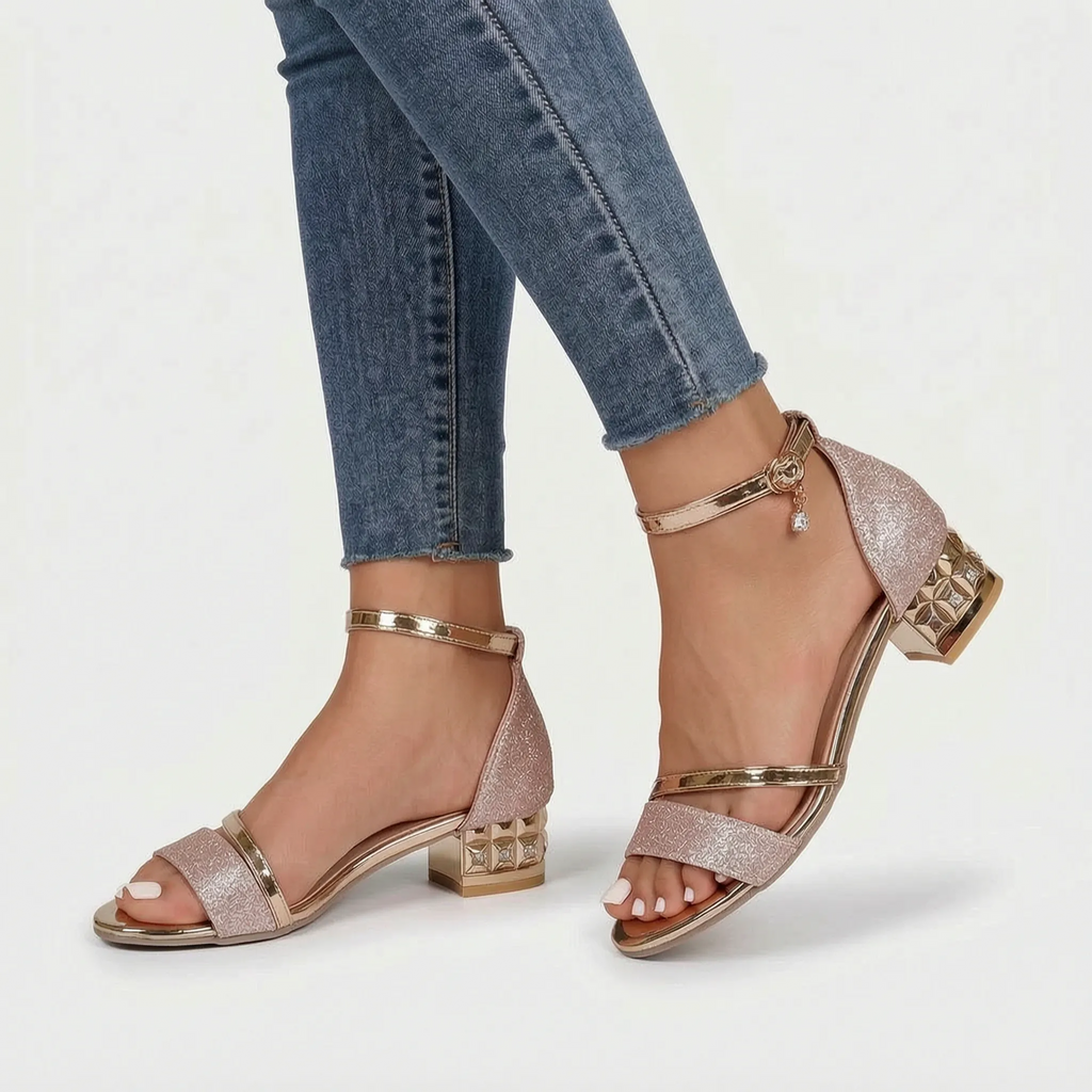 Luminis  - Supportive Block Heel Sandals Evening Events