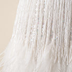 Lumiosa  - Fringed Mini Cocktail Dress Evening Party Wear