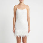 Lumiosa  - Fringed Mini Cocktail Dress Evening Party Wear