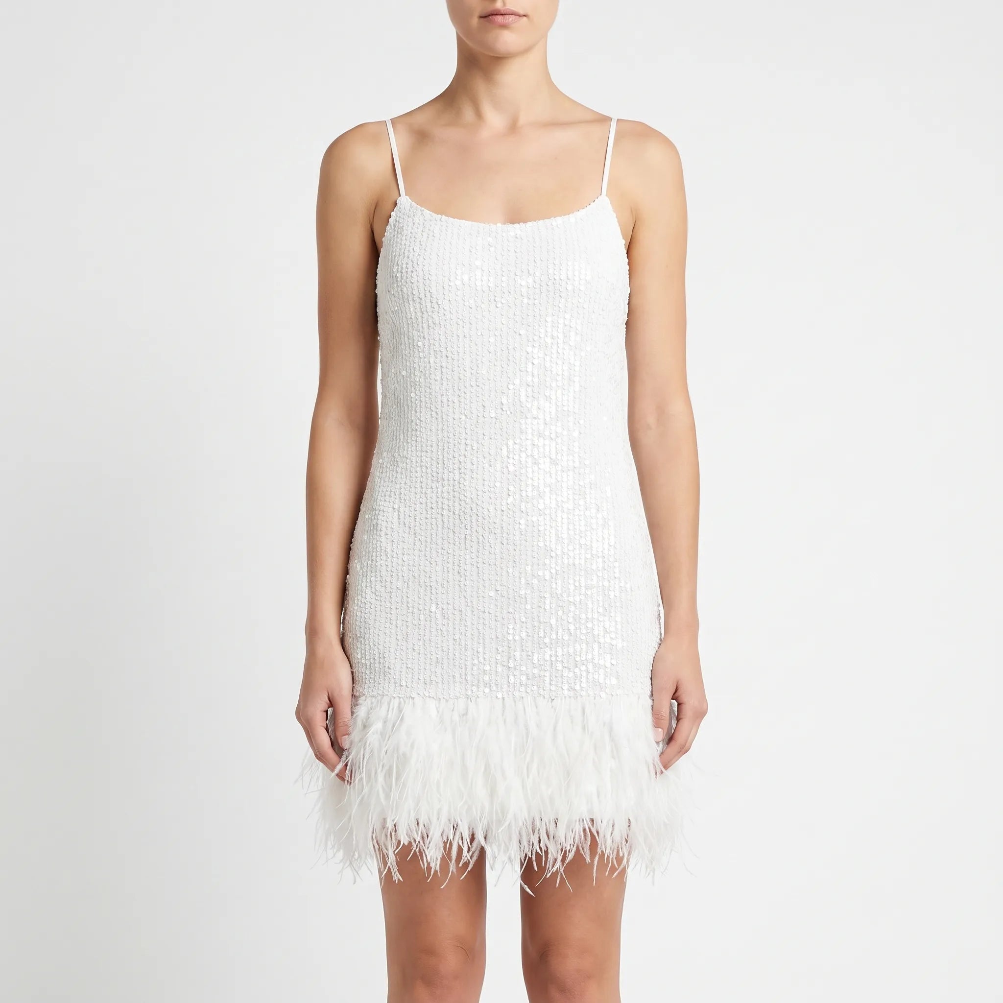 Lumiosa  - Fringed Mini Cocktail Dress Evening Party Wear