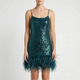 Lumiosa  - Fringed Mini Cocktail Dress Evening Party Wear