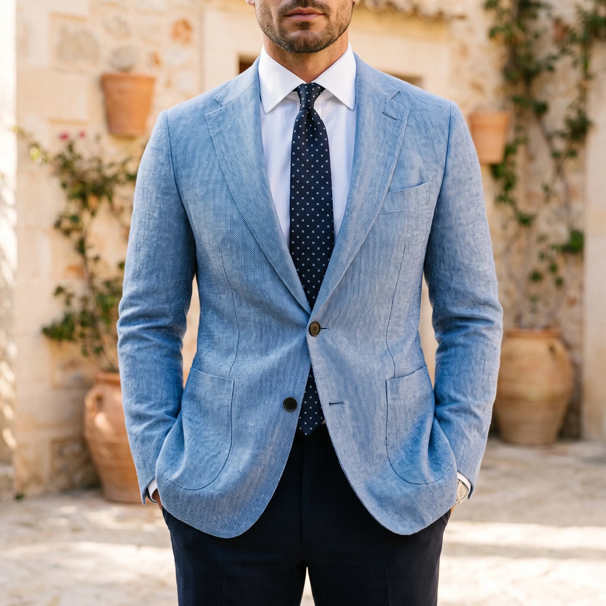 Lumira  - Tailored Lightweight Summer Men's Blazer Smart-Casual Dressing