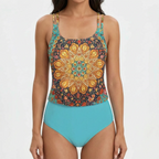 Lumisa  - High-Waisted Patterned Ladies Tankini Beach Holidays