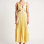 Lustria - Lustrous Pleated Evening Dress