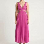 Lustria - Lustrous Pleated Evening Dress