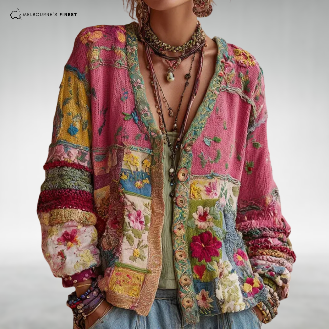 Women's boho knit jacket
