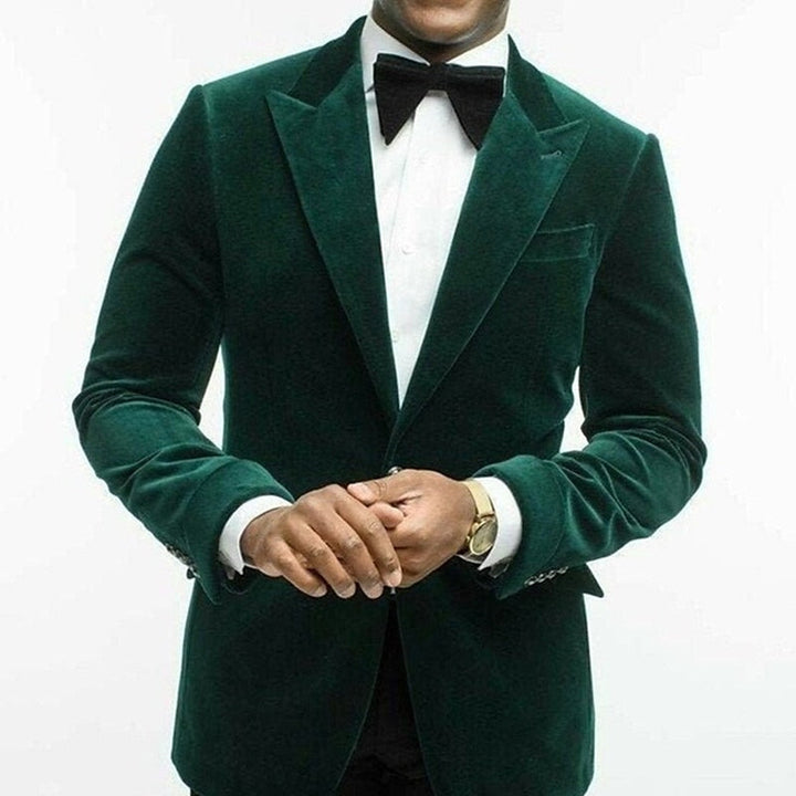 Men's Tailored Velvet Evening Blazer