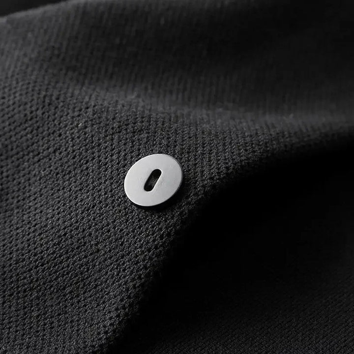 Men's plain knit cardigan with open front and buttons