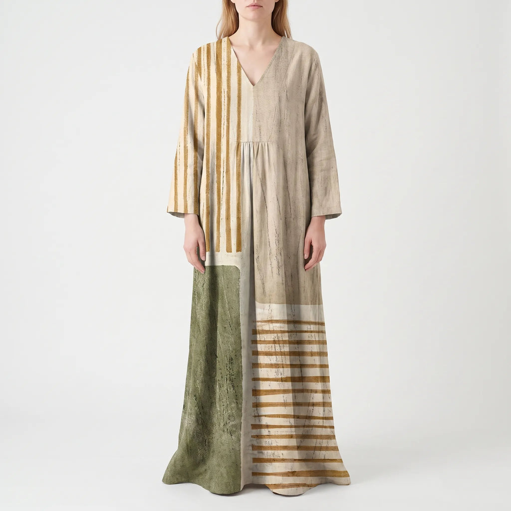 Marisole  - Flowy Printed Summer Dress Beach Walks