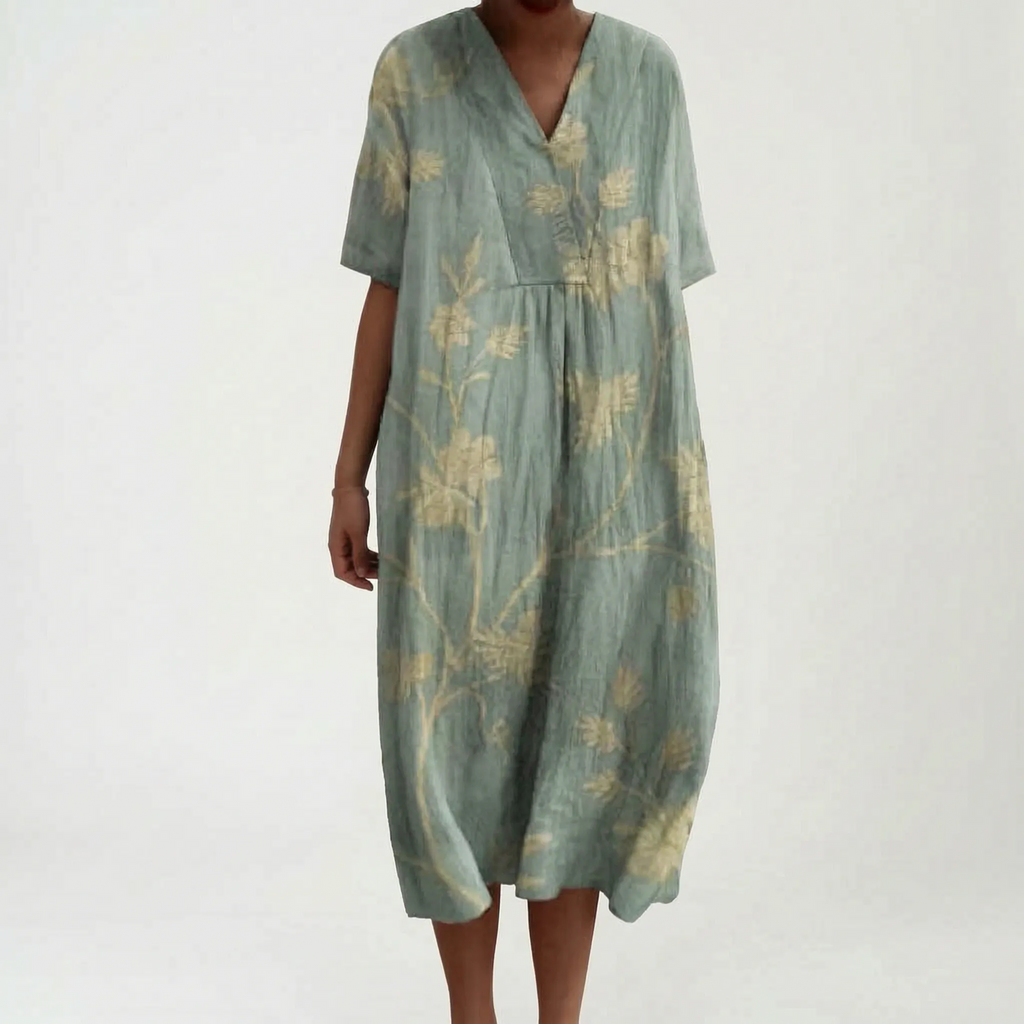 Marisole  - Flowy Printed Summer Dress Beach Walks