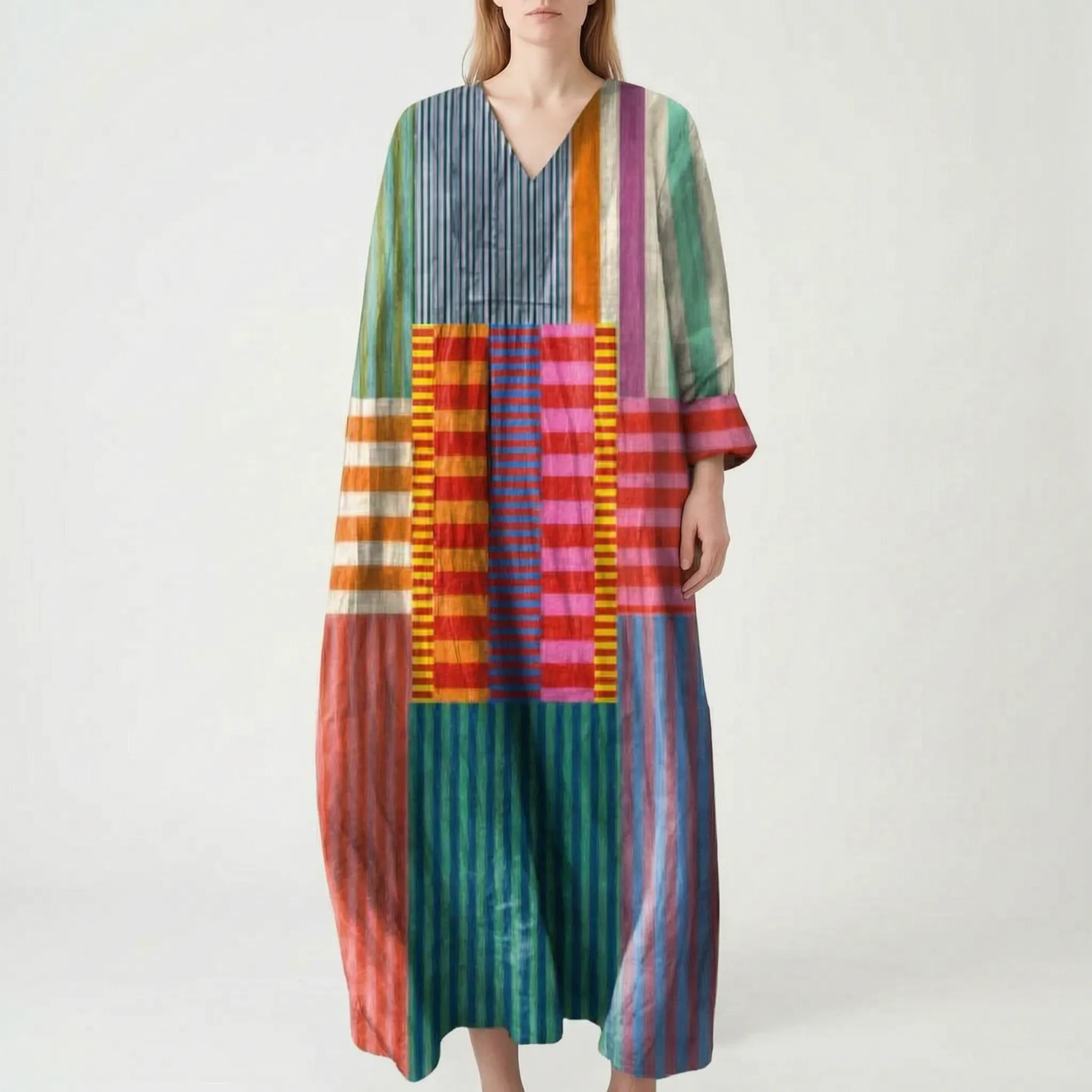 Marisole  - Flowy Printed Summer Dress Beach Walks