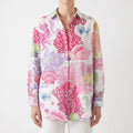 Marivela  - Relaxed Long Sleeve Collared Blouse Casual Daytime Wear
