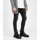 Men's lace-up ankle boots with rounded toes and rugged tread soles