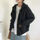 Women's hooded rib knit zip cardigan with long sleeves and front pockets