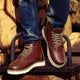 Men's Vintage Lace-Up Winter Boots with Warm Lining