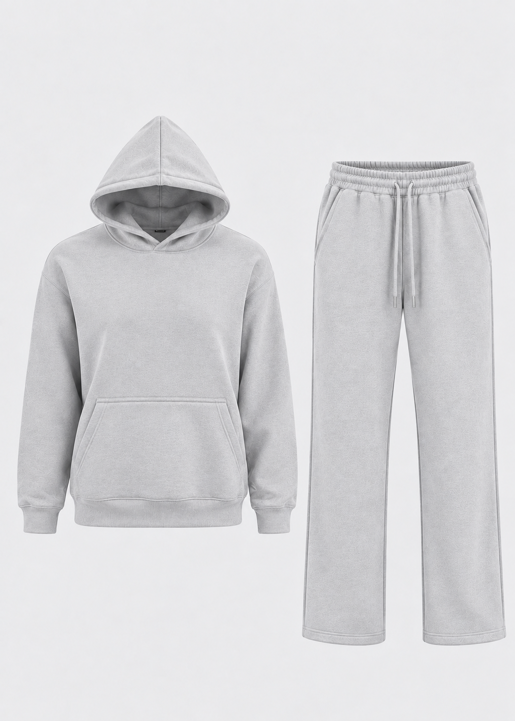 Men's hoodie and jogger set with kangaroo pocket
